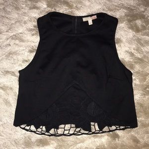 BOGO! Black Gianni Bini crop top